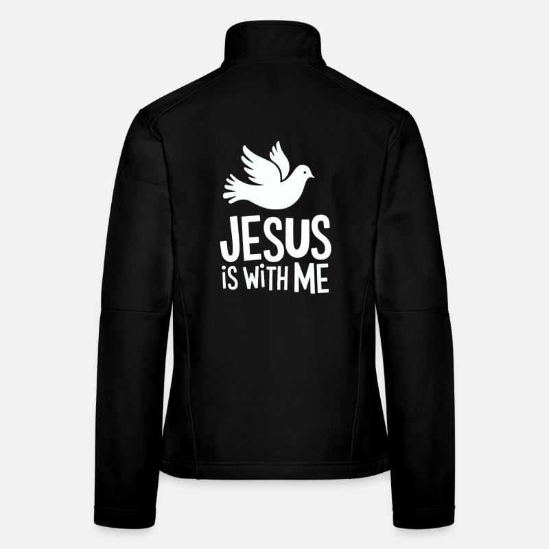 Jesus is with me Women's Softshell Jacket