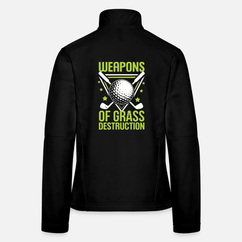 Golf - Waffen der Graszerstörung Frauen Softshelljacke
