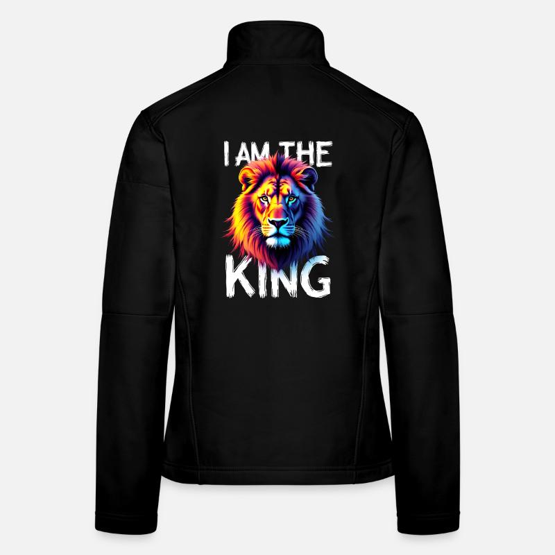 I am the King Löwe Veste en tissu softshell Femme