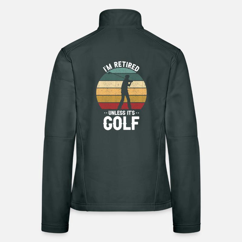 Cool Golf Dad Like Regular Dad But Cooler Women's Softshell Jacket