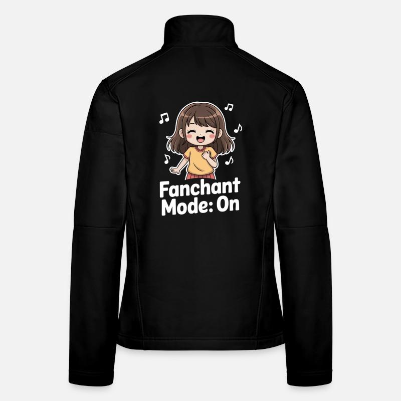 K-Pop Fanchant Corée Musique Veste en tissu softshell Femme