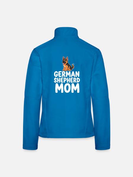 German Shepherd Mom Dog Mom Shepherd Dog - Women's Softshell Jacket - black - Back