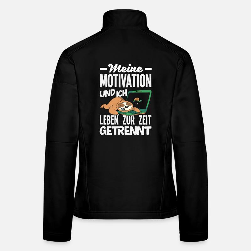 My Motivation and Me - Separated Sloth Women's Softshell Jacket