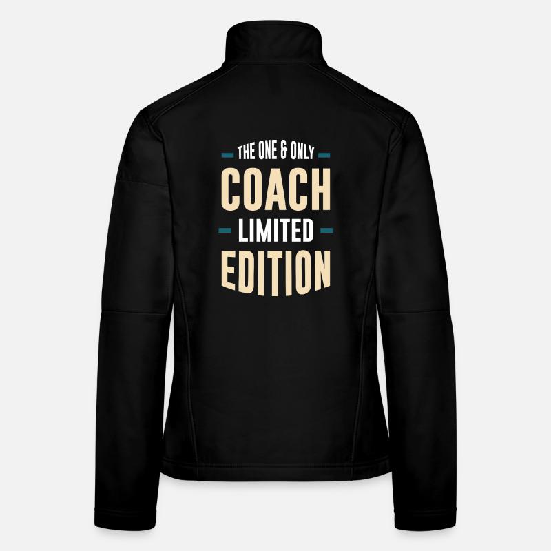 Limitierte Coach Edition - Frauen Softshelljacke - Schwarz