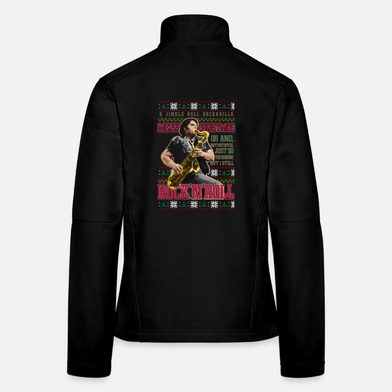 Jingle Bell Rockabilly Xmas RHPS Eddie Frauen Softshelljacke