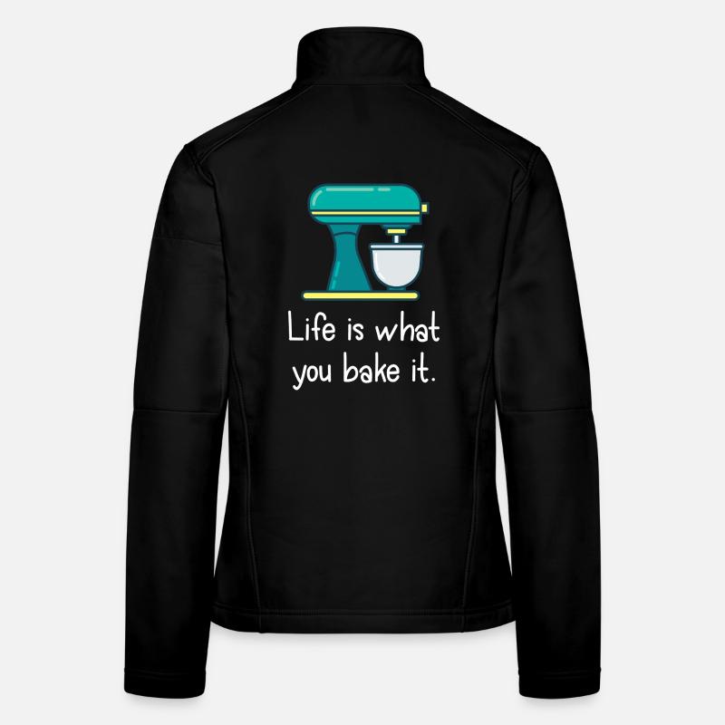 La vie, c’est ce que tu fais Veste en tissu softshell Femme