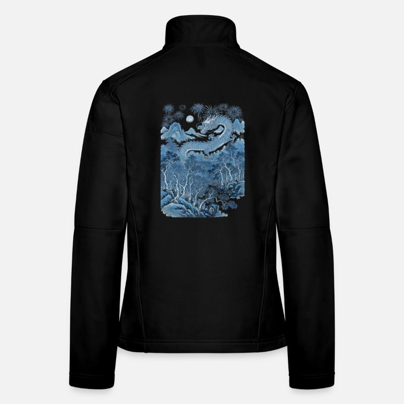 Chinese Dragon Fireworks Women's Softshell Jacket