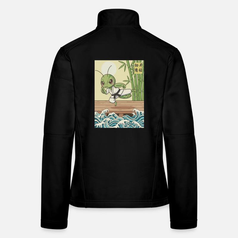 Kawaii Kampfkunst Gottesanbeterin Frauen Softshelljacke