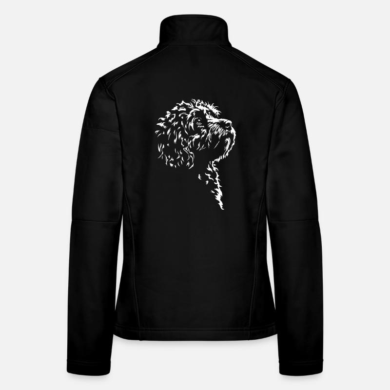 Cavapoo Silhouette Hunde Hund Wilsigns Frauen Softshelljacke