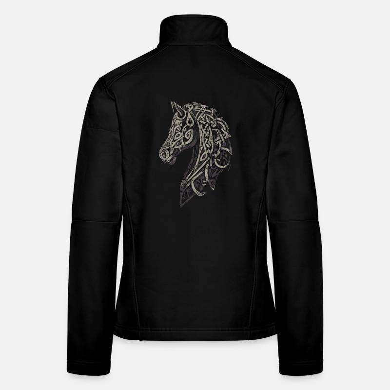 Keltisches Pferd Frauen Softshelljacke