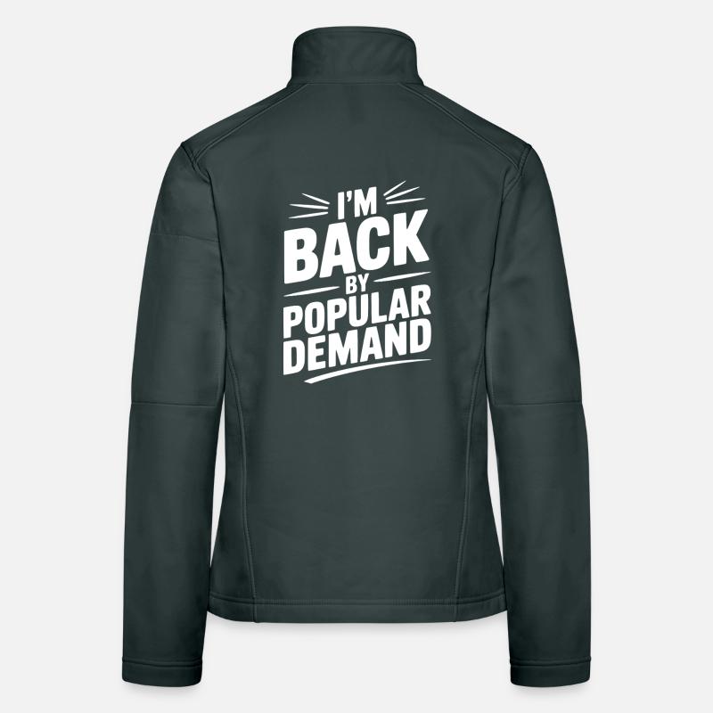 Je suis de retour à la demande populaire Veste en tissu softshell Femme