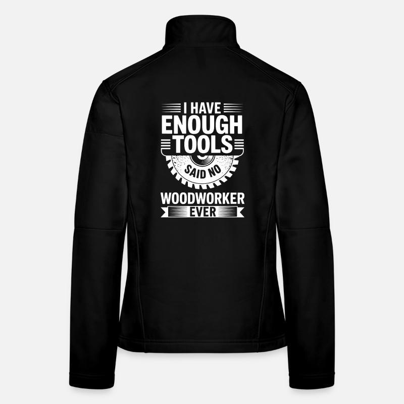 Blague sur les outils et menuisier Veste en tissu softshell Femme