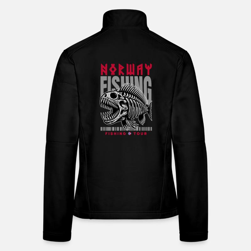 Norwegen Angeltour Frauen Softshelljacke