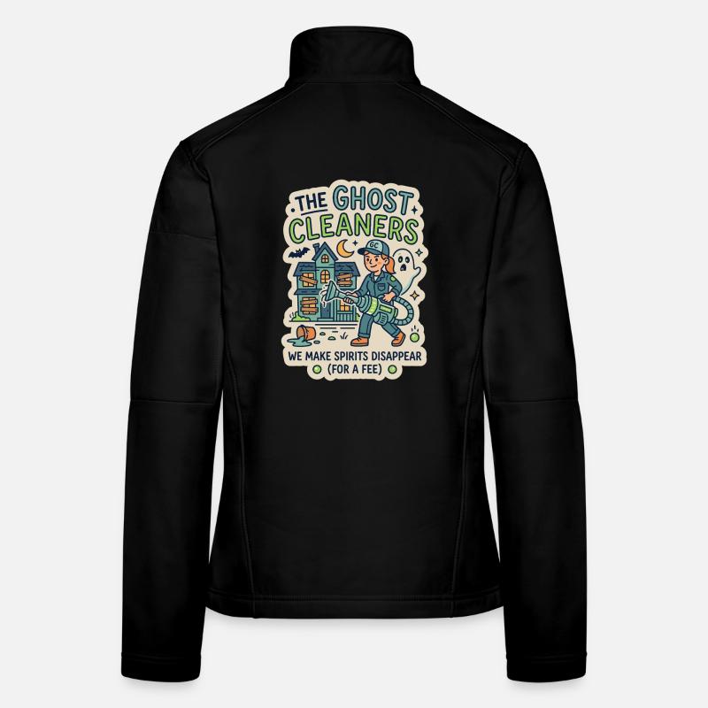 Ghost Cleaner Ghost Hunter Humor Women's Softshell Jacket