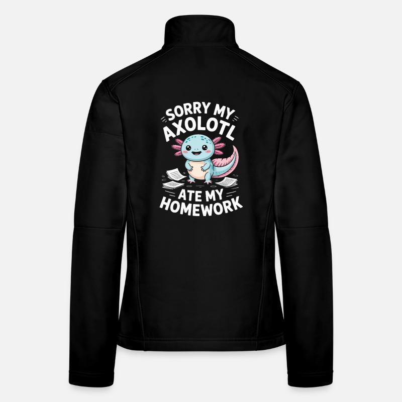 Axolotl a mangé mes devoirs Veste en tissu softshell Femme