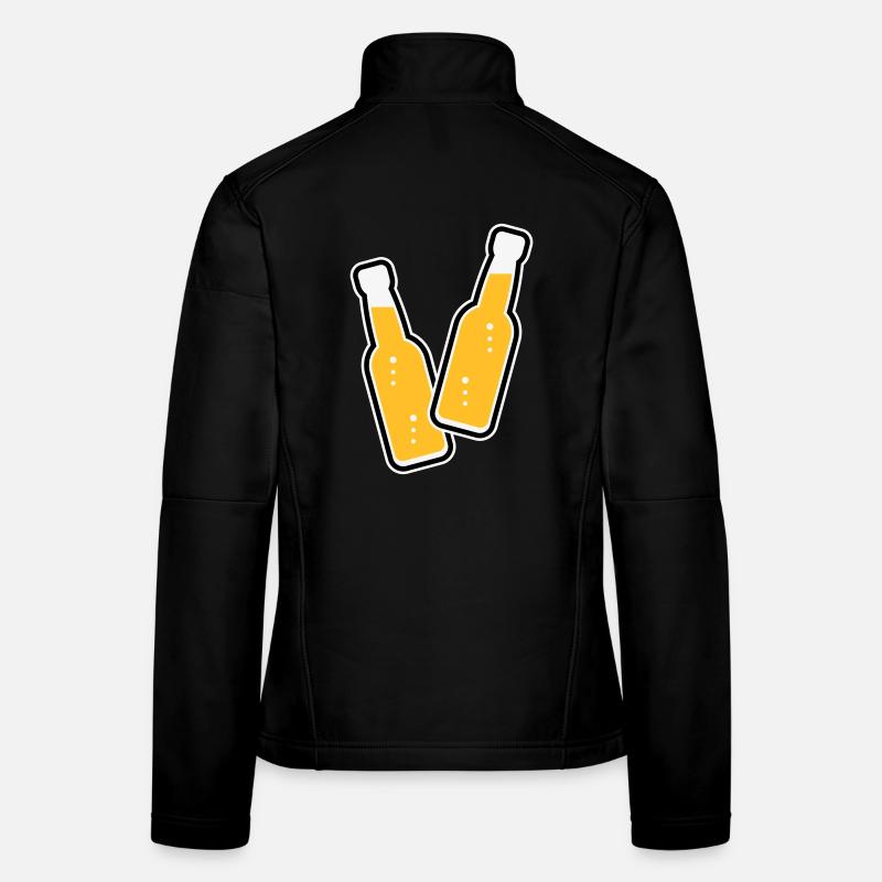 2 Flaschen Stoßen An (Limonade Softdrink / POS 3C) Frauen Softshelljacke