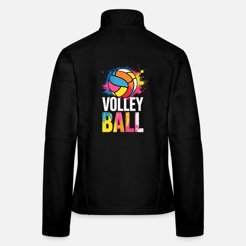 Équipe sportive Colorée de Volley-ball Veste en tissu softshell Femme