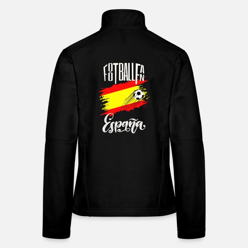 Fussball Fan Spanien Frauen Softshelljacke