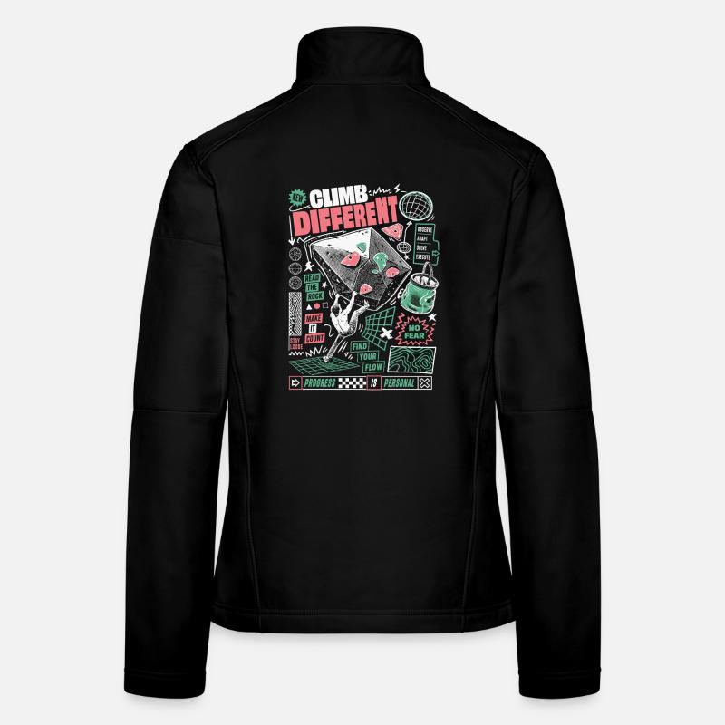 Boulder More Climbing Motivation Frauen Softshelljacke
