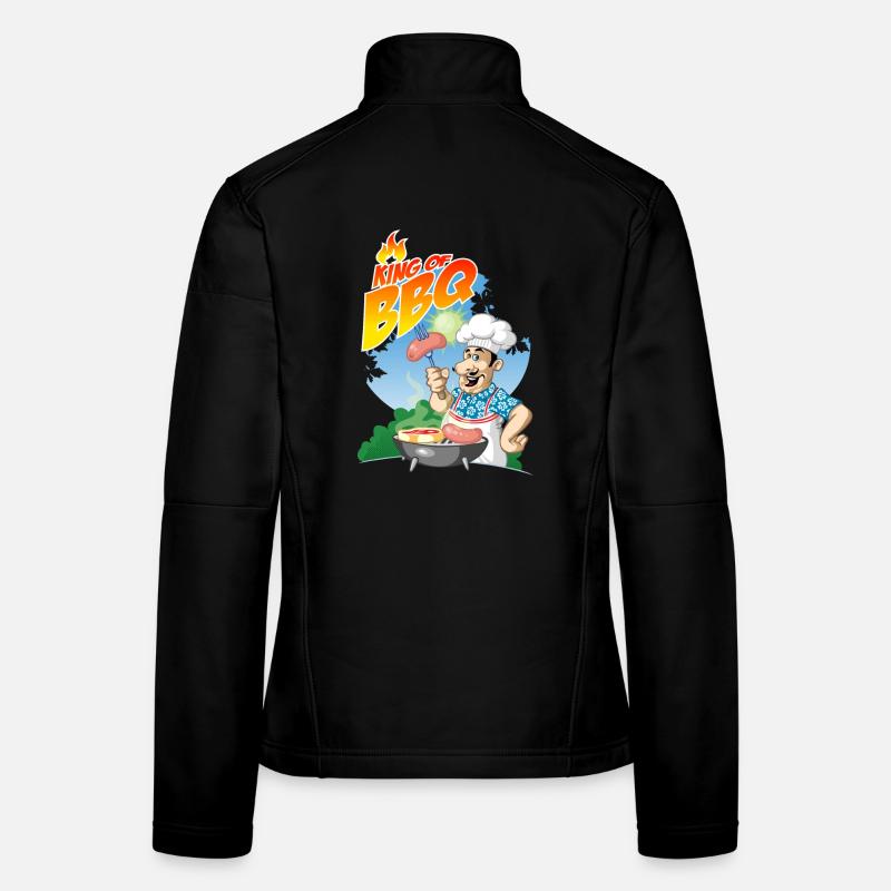king of BBQ Veste en tissu softshell Femme