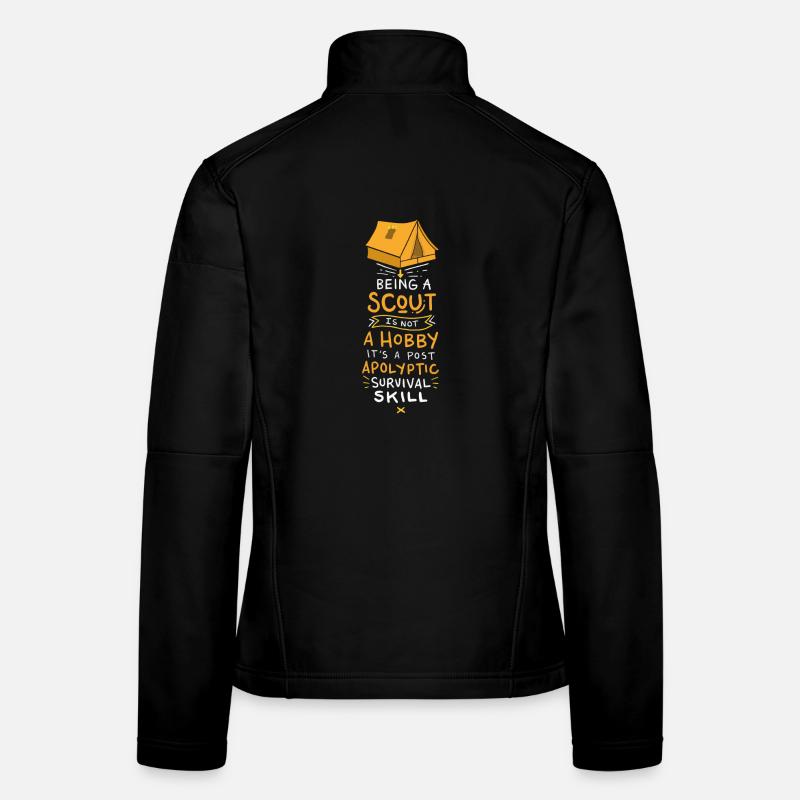 Pfadfinder - Frauen Softshelljacke - Schwarz