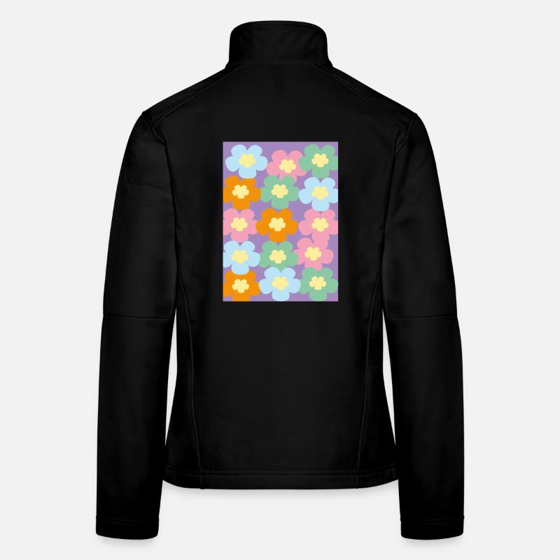 Flower Power Veste en tissu softshell Femme