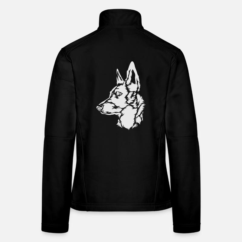 Malinois , Belgischer Schäferhund Holland Herder Frauen Softshelljacke