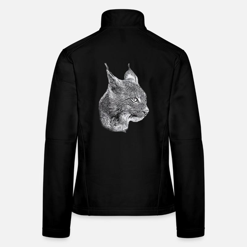 Luchs Katze Freiheit wild cat katze - Frauen Softshelljacke - Schwarz