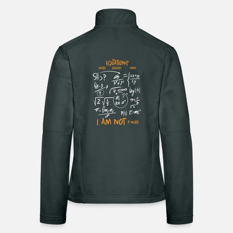 Équations mathématiques Veste en tissu softshell Femme