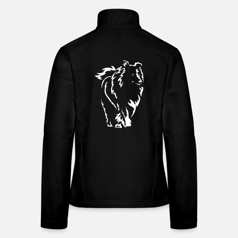 Collie « Édition Noire » Veste en tissu softshell Femme