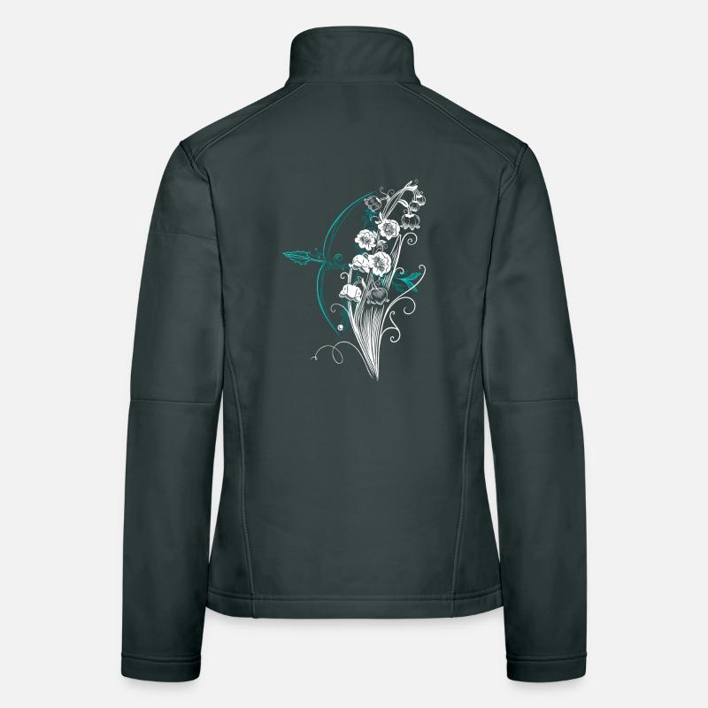 Maiglöckchen Pfeil Bogen Frauen Softshelljacke