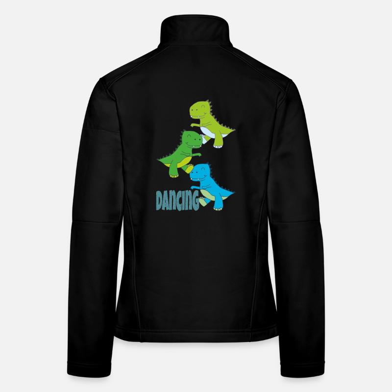 dinos dancing Frauen Softshelljacke