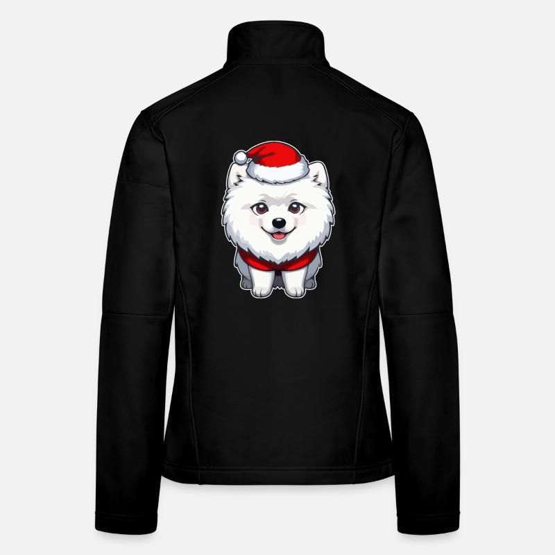 Chien Noël Veste en tissu softshell Femme
