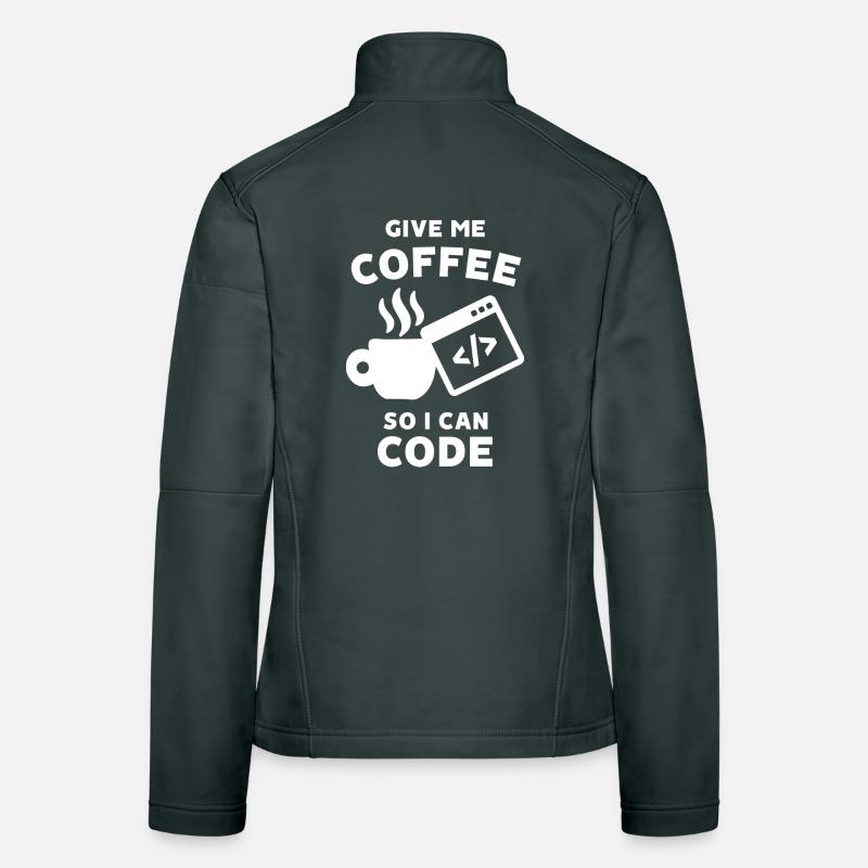 Karriere Statement Arbeit Coder Geld Verdienen Frauen Softshelljacke