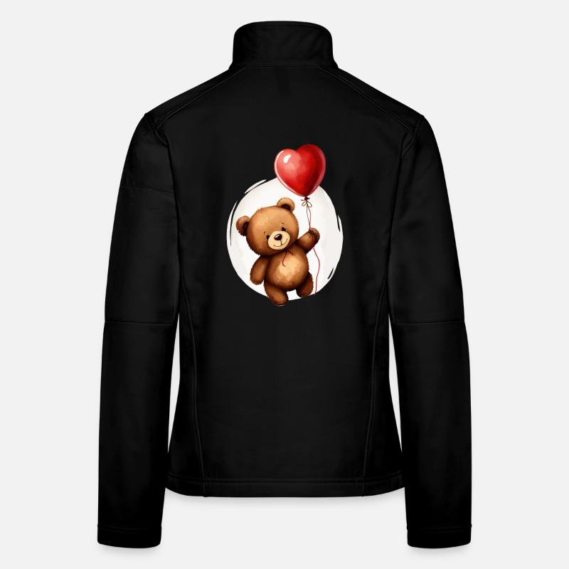 Bear with balloon Women's Softshell Jacket