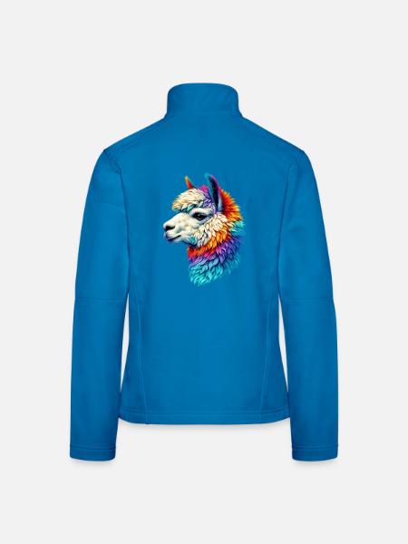 Alpaka - Frauen Softshelljacke - Schwarz - Hinten