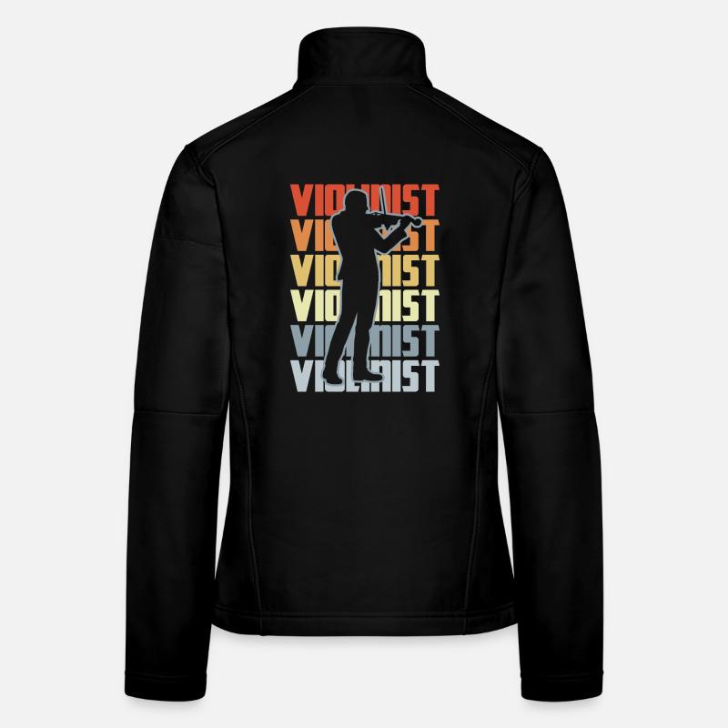Violonistes vintage Veste en tissu softshell Femme