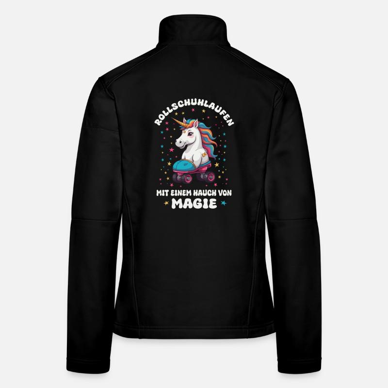 Licorne Roller Skating Veste en tissu softshell Femme