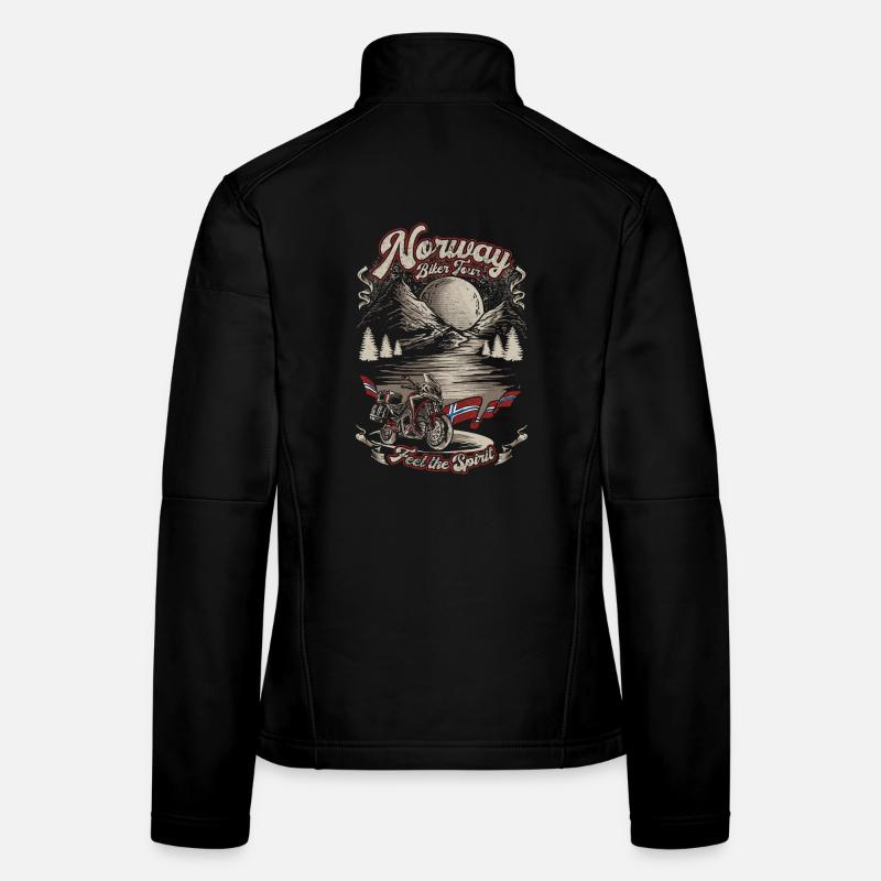 NORWAY BIKER TOUR - Women's Softshell Jacket - black