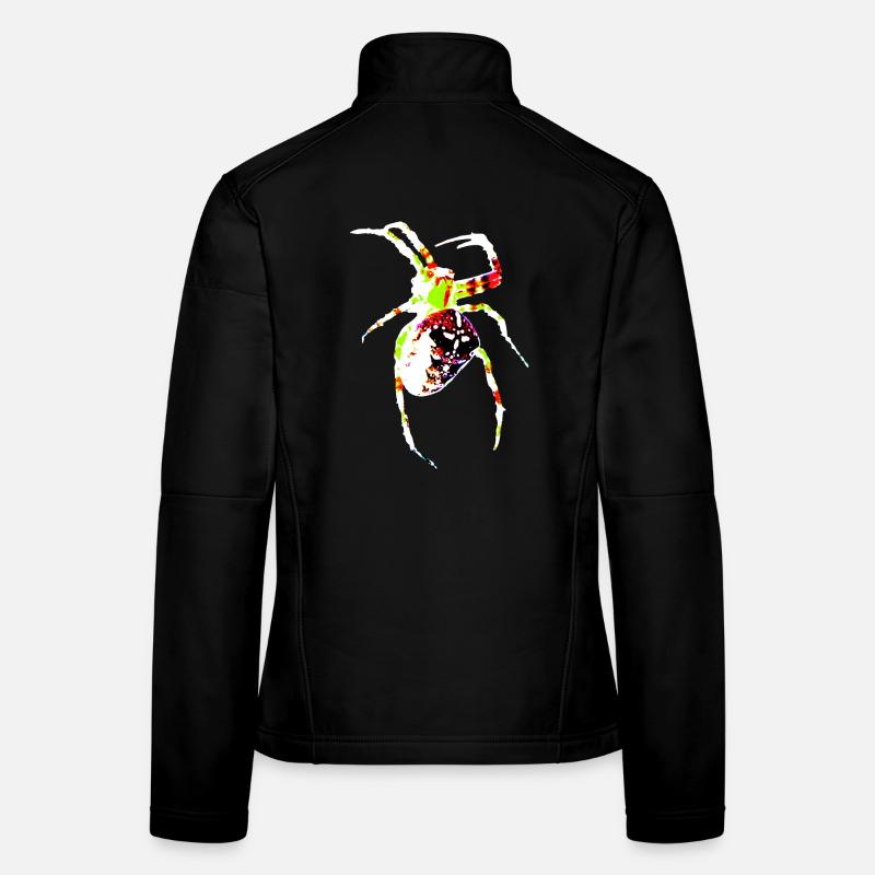 Spider in bright colors Women's Softshell Jacket