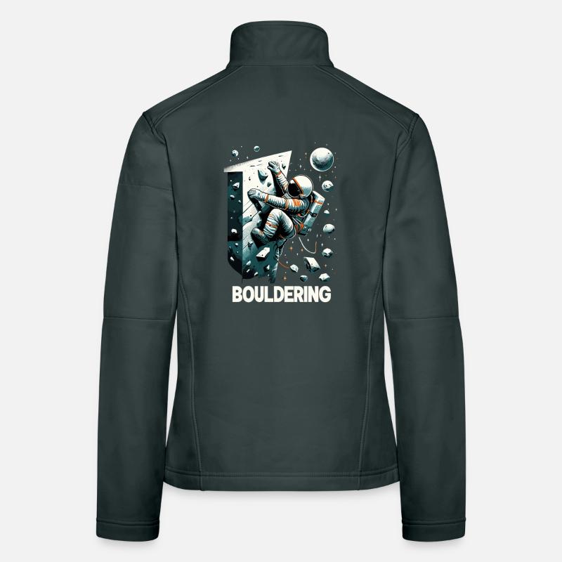 Astronaute de bloc Astronaute Astronaute Cadeau Veste en tissu softshell Femme