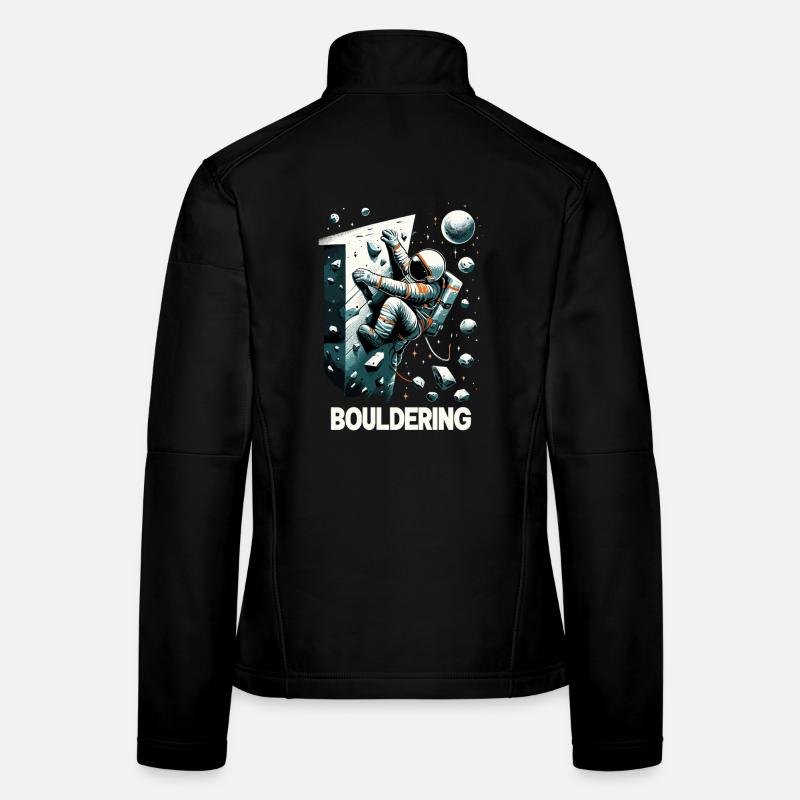 Bouldern Astronaut Raumfahrer Geschenk Frauen Softshelljacke