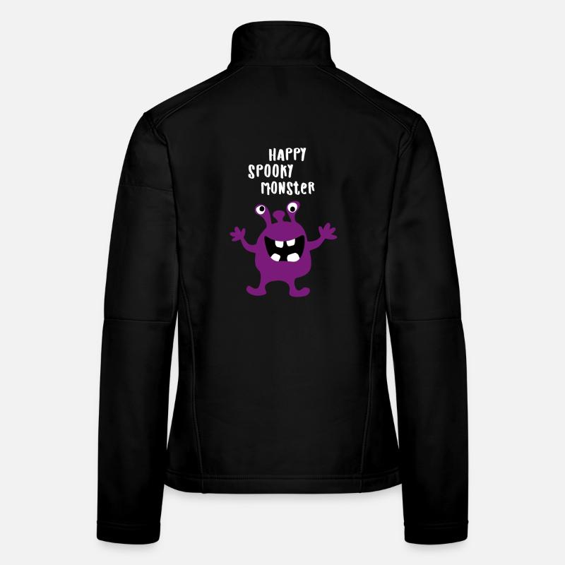 Monster happy Halloween spooky Comic Women's Softshell Jacket