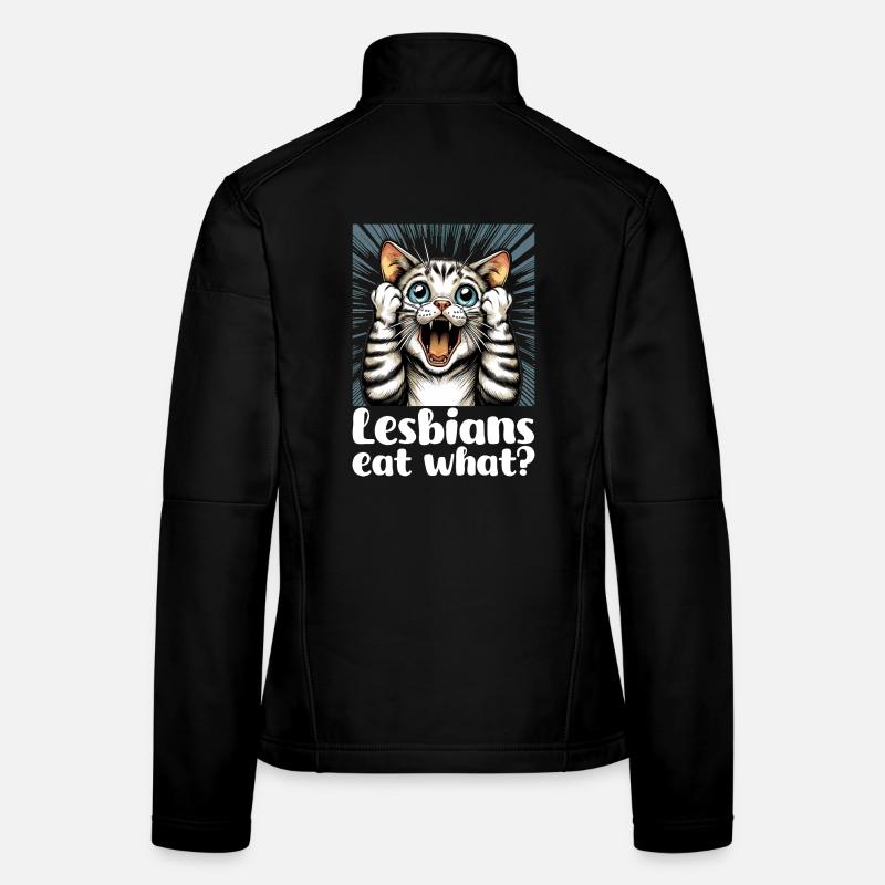 Lesben essen was? Katzen Katze Geschenk Frauen Softshelljacke