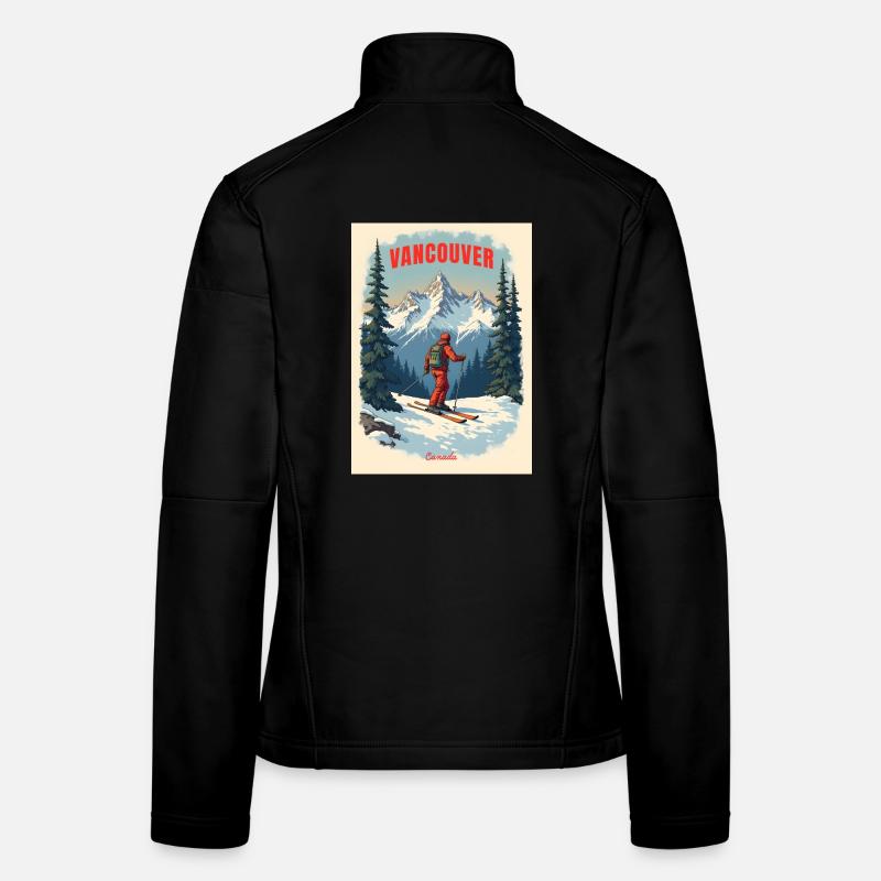 Vancouver Berglandschaft Frauen Softshelljacke
