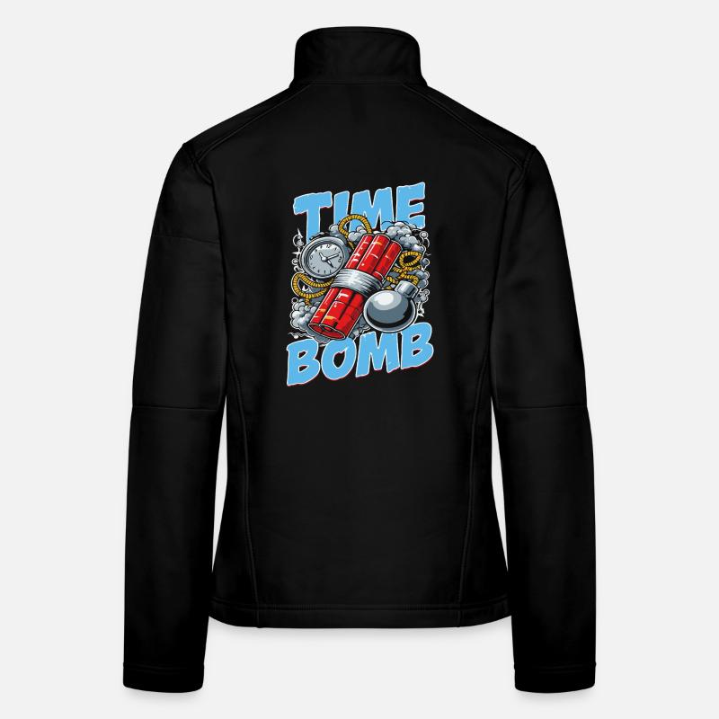 Time Bomb – Explosive Streetwear Design Women's Softshell Jacket
