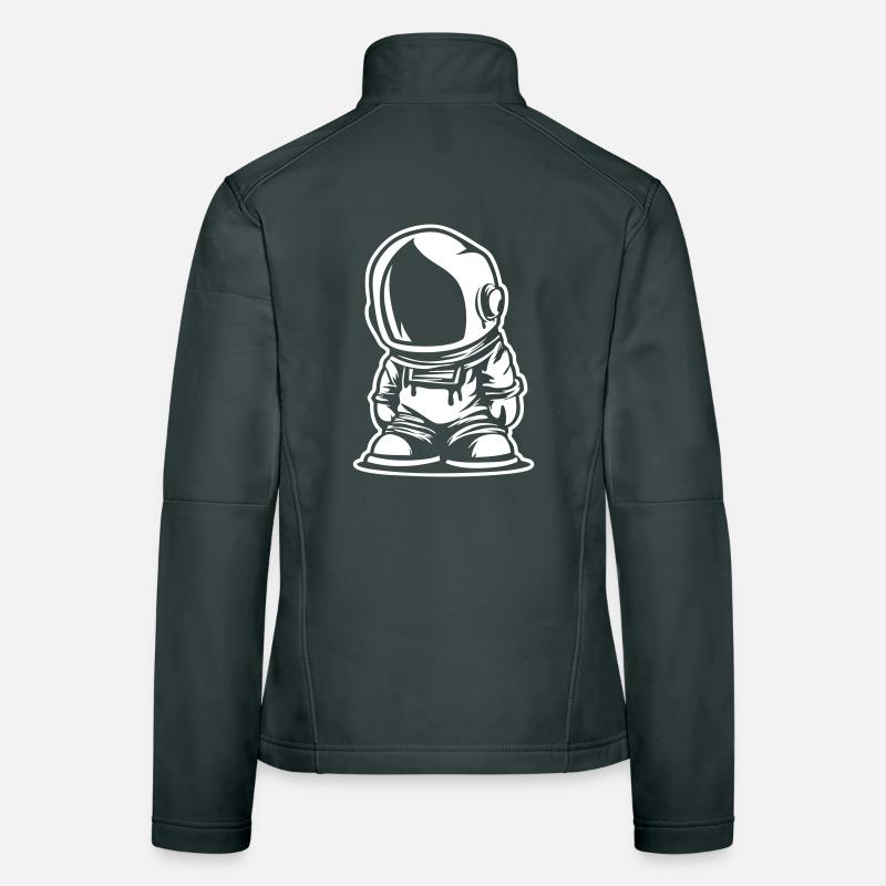 Conception d’astronaute de style dessin animé Veste en tissu softshell Femme
