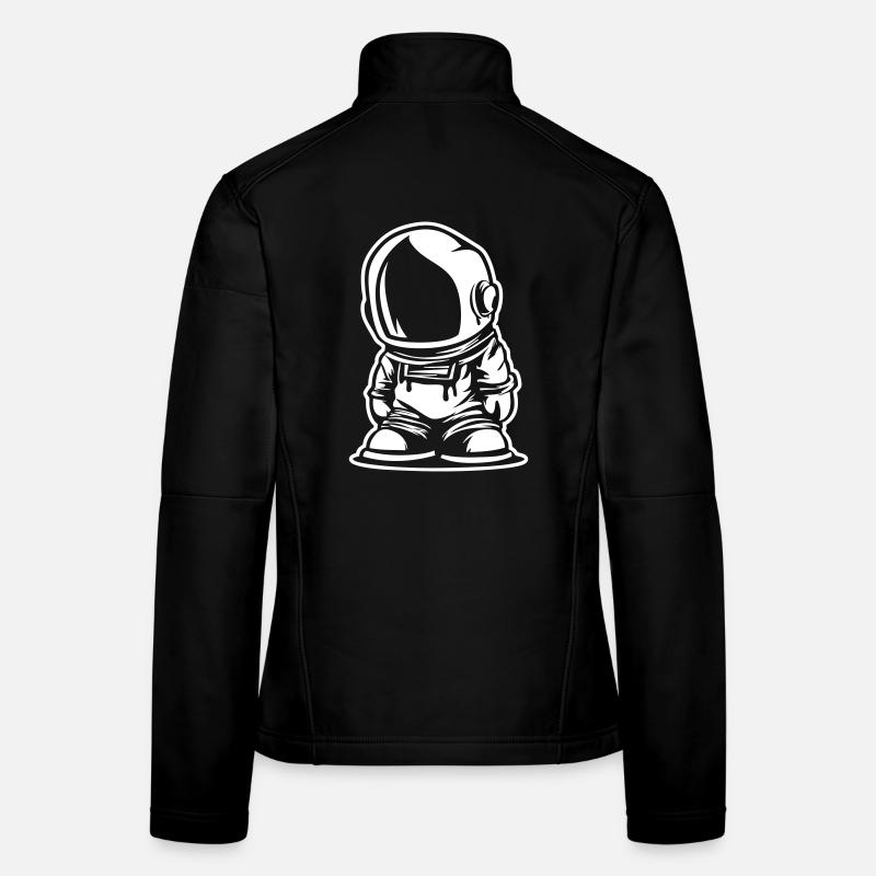 Astronaut-Design im Cartoon-Stil Frauen Softshelljacke