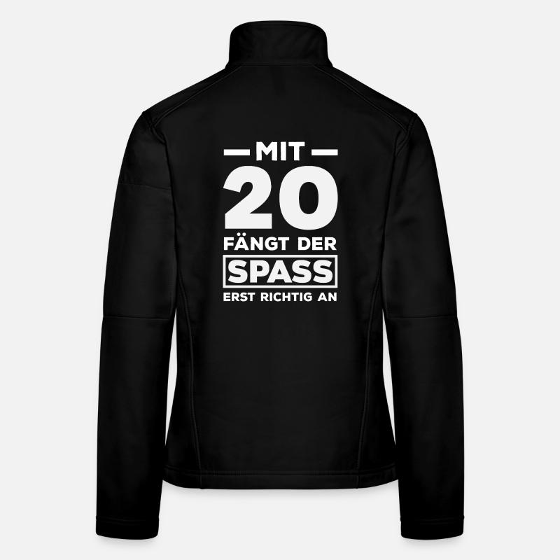 Funny 20th Birthday Gift Women's Softshell Jacket