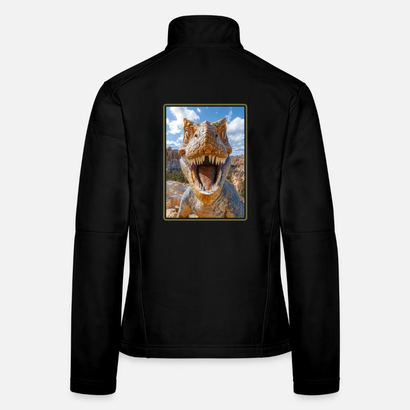 Dino Saurier Dinosaurier Frauen Softshelljacke